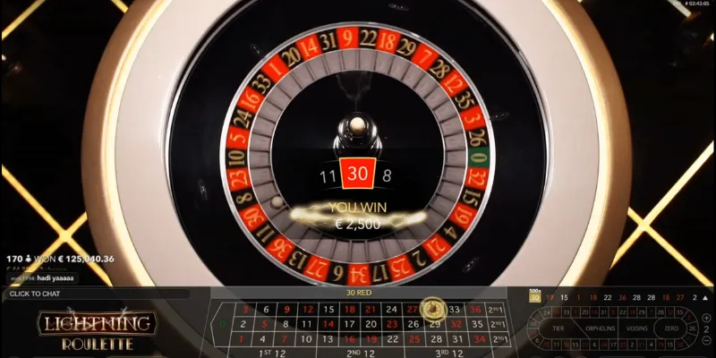 Tính toán xác suất thắng khi chơi Lightning Roulette